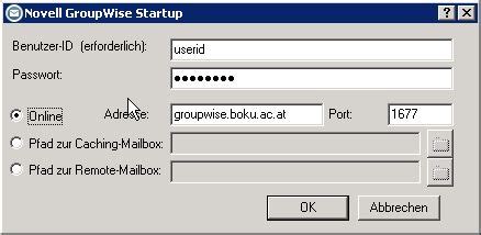 boku groupwise webaccess|Access::BOKU.